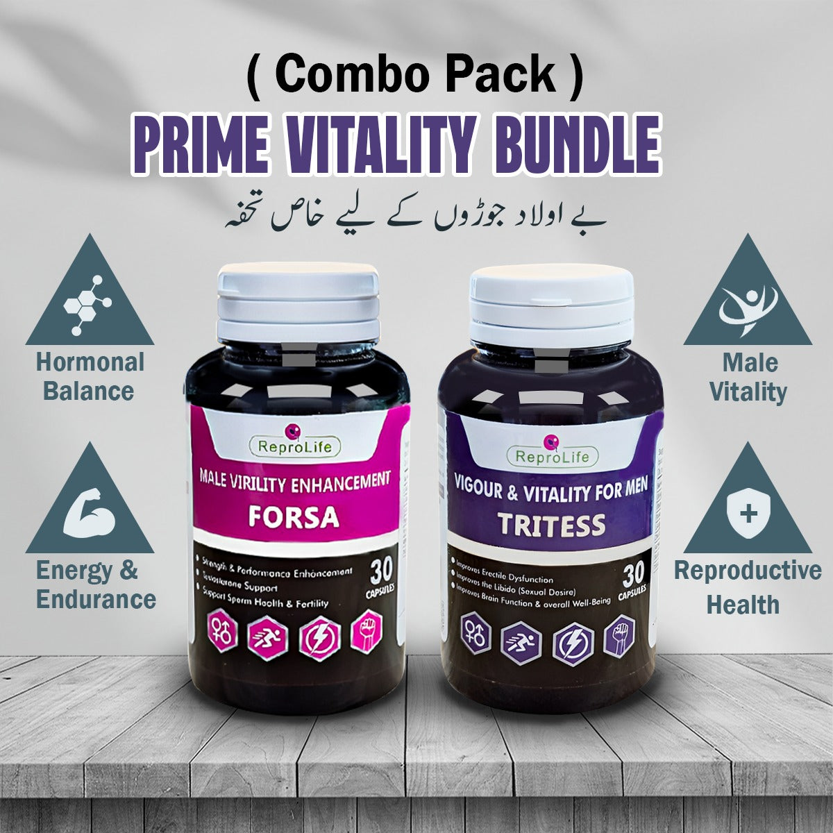 ReproLife Wellness Combo for Men | Original (Tritess & Forsa)